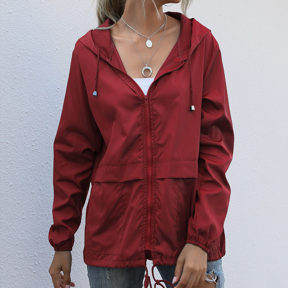 Monet - Winddichte Sommerjacke Mit Kapuze