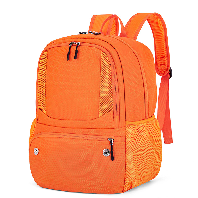 Sportlicher Rucksack für Damen ⎜ Großer Trainingsrucksack mit Netzfächern für Schule, Fußball oder Basketball