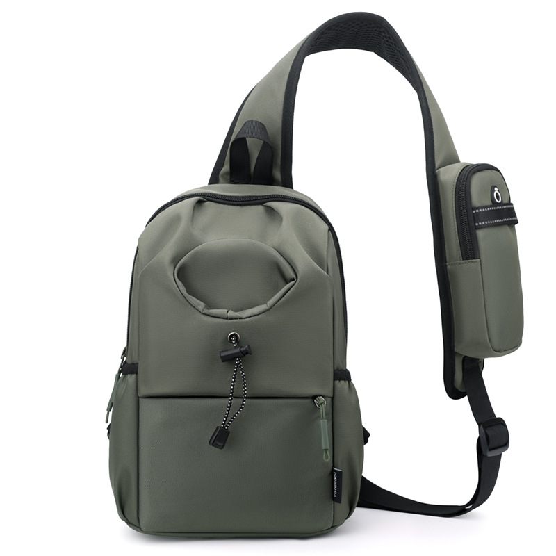 Crossbody Umhängetasche für Herren ⎜ Multifunktionale Brusttasche aus Oxford-Stoff mit wasserdichtem Design