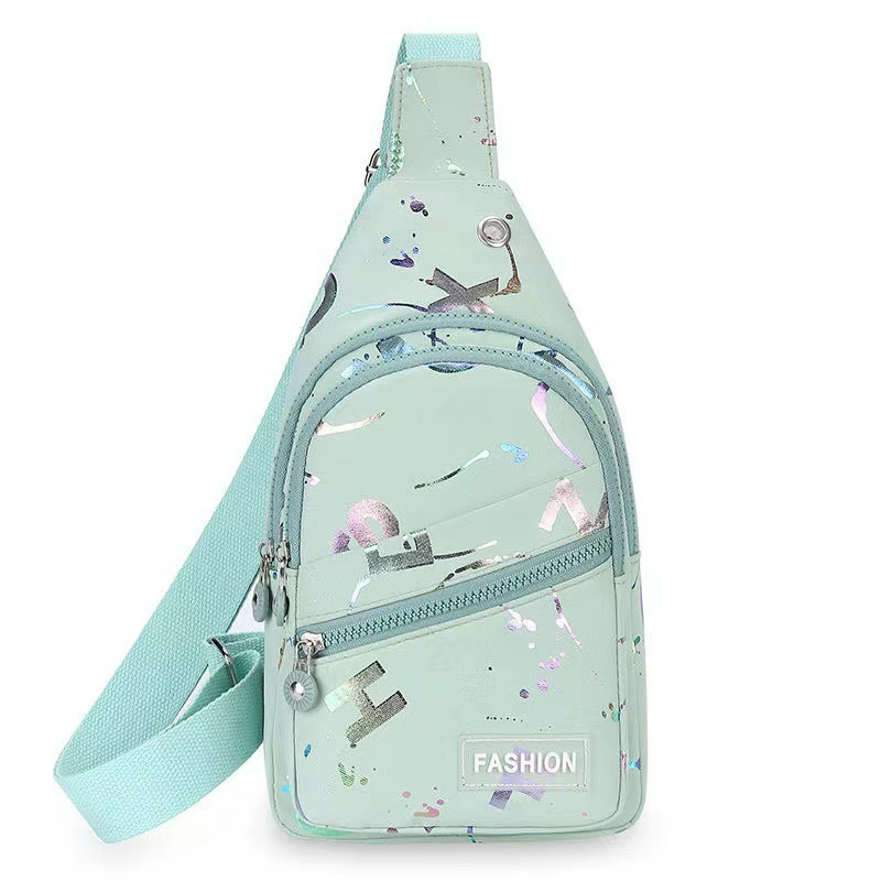 Crossbody Rucksack für Damen ⎜ Leichte Brusttasche mit Verstellbarem Gurt und Farbenfrohem Design