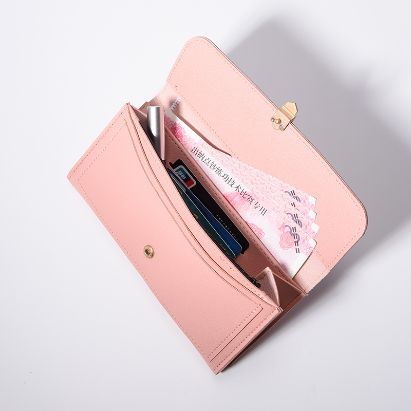 Damen Clutch Geldbörse ⎜ Lange Brieftasche mit großem Fassungsvermögen und mehreren Kartenfächern