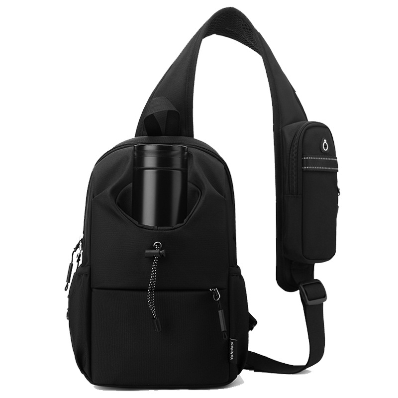 Crossbody Umhängetasche für Herren ⎜ Multifunktionale Brusttasche aus Oxford-Stoff mit wasserdichtem Design