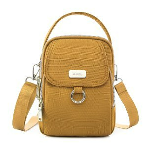Umhängetasche für Damen ⎜ Leichte Schultertasche aus wasserabweisendem Stoff mit Reißverschluss für Alltag und Reisen