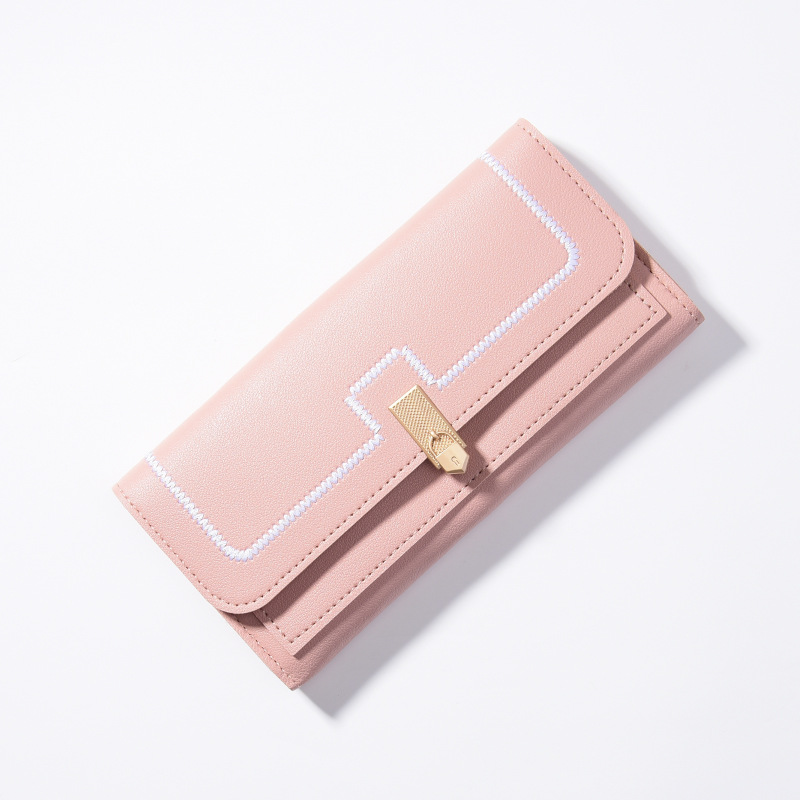 Damen Clutch Geldbörse ⎜ Lange Brieftasche mit großem Fassungsvermögen und mehreren Kartenfächern