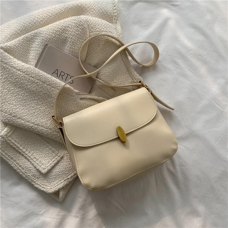 Crossbody Bag für Damen ⎜ Schlichte Schultertasche im Retro-Stil für Alltag, Büro und Freizeit