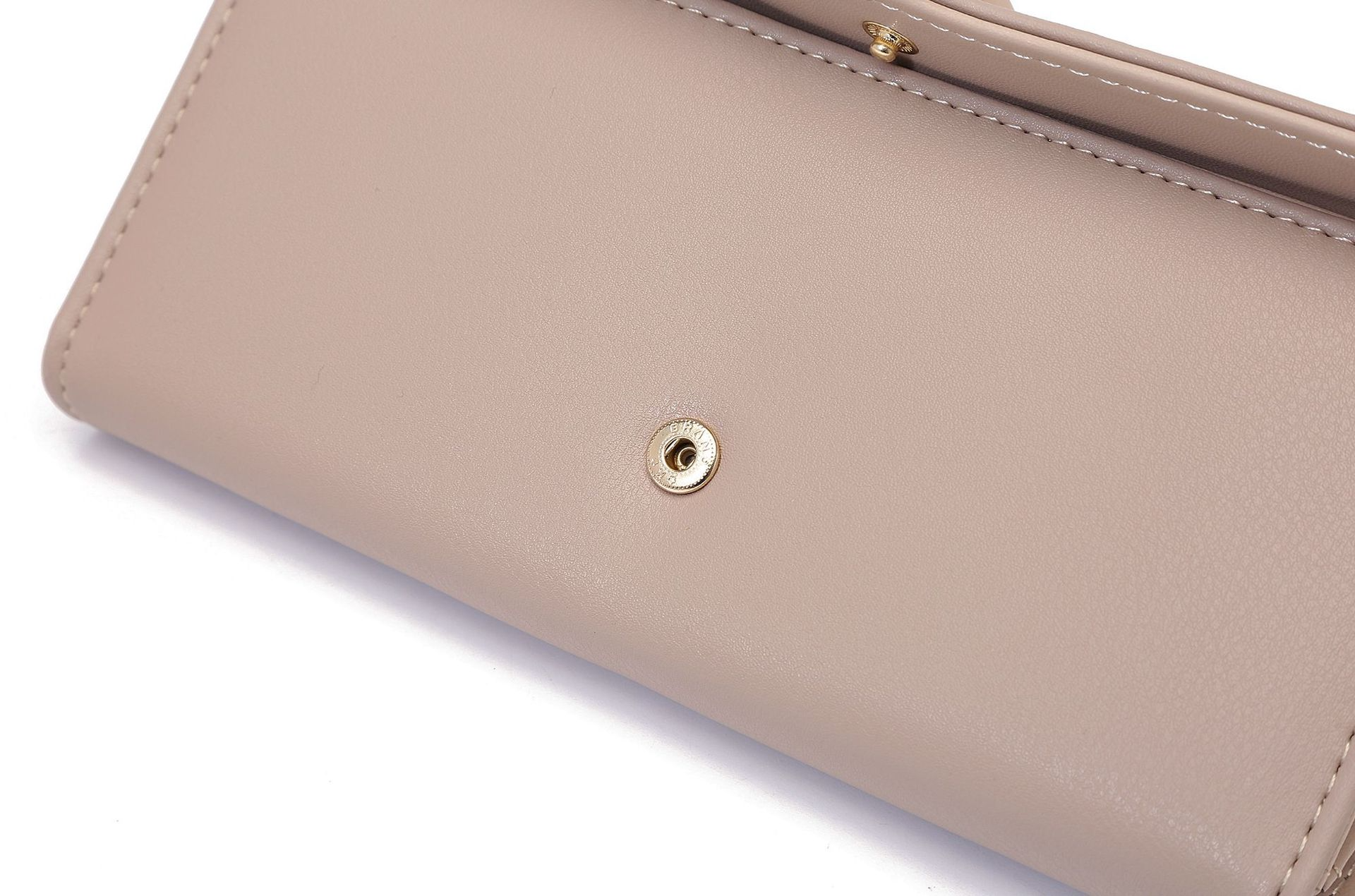 Clutch für Damen ⎜ Elegante Dreifach-Faltbörse mit Metallschnalle und großzügigem Stauraum für Karten und Bargeld
