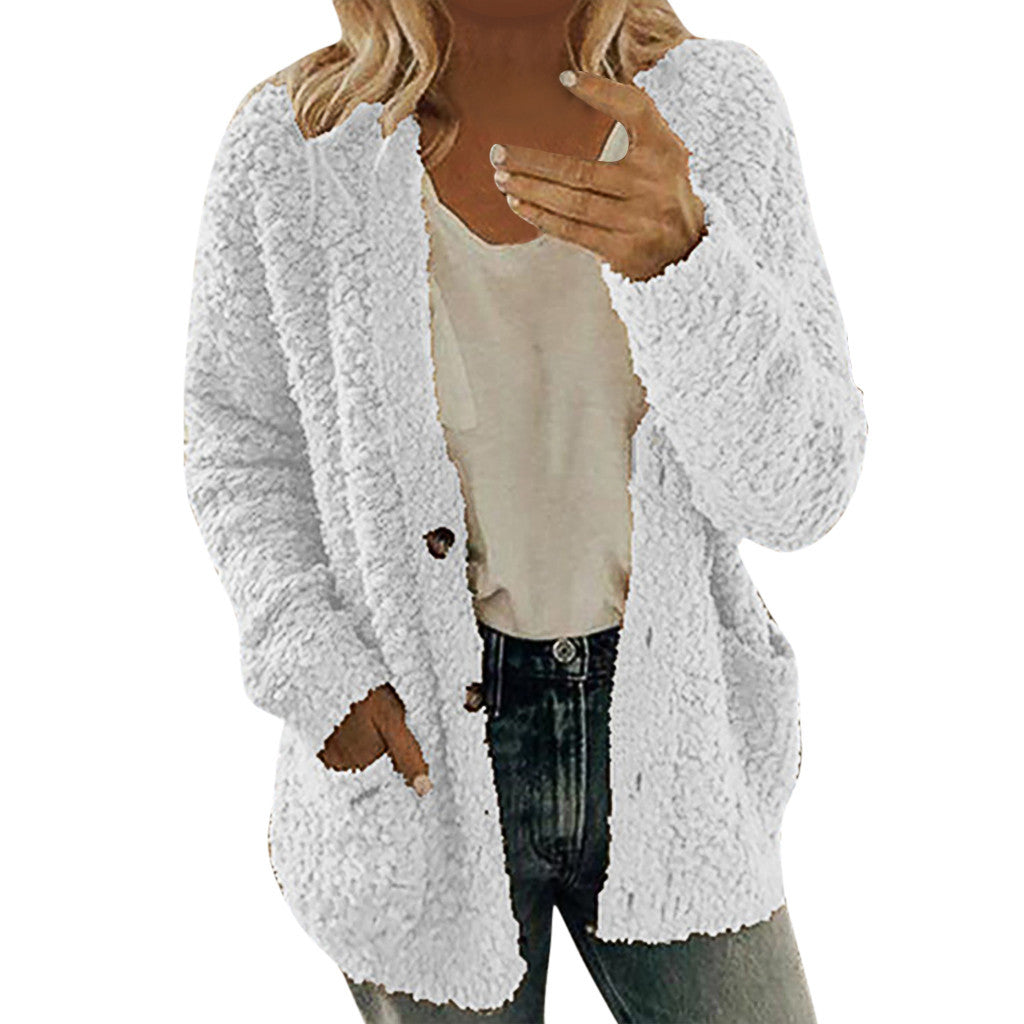 Karolina - Plüsch-strickcardigan