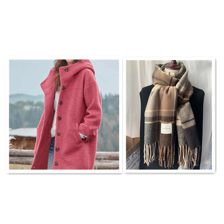 Ella - Eleganter Einfarbiger Mantel