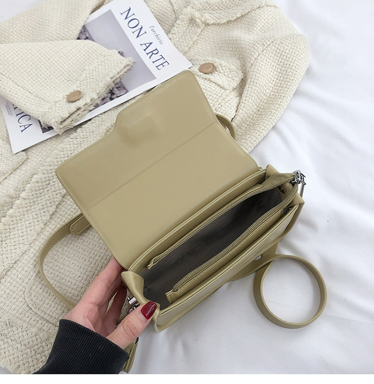 Schultertasche für Damen ⎜ Schlichte Baguette-Form mit verstellbarem Riemen für Alltag und Freizeit