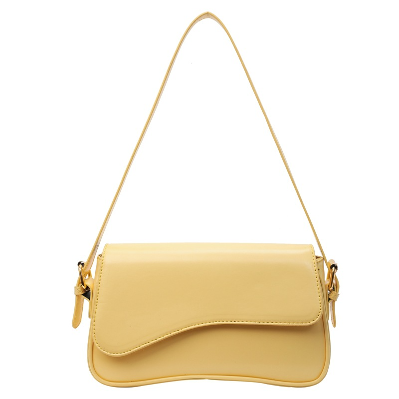 Umhängetasche für Damen ⎜ Schlichte Kunstledertasche mit Magnetverschluss und verstellbarem Riemen