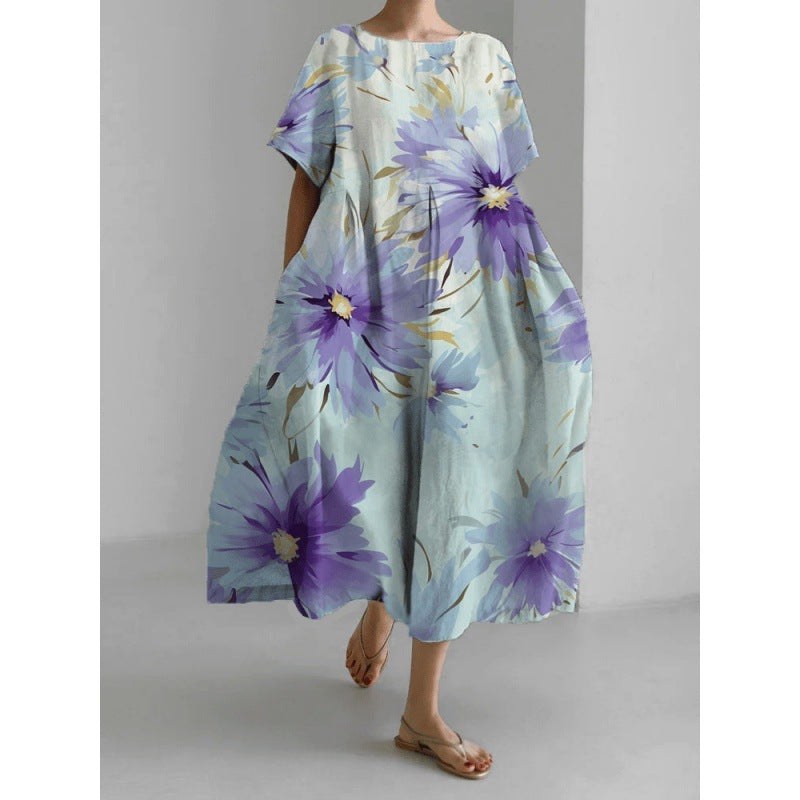 Emilia - Boho-Blumenkleid - Weites Kleid