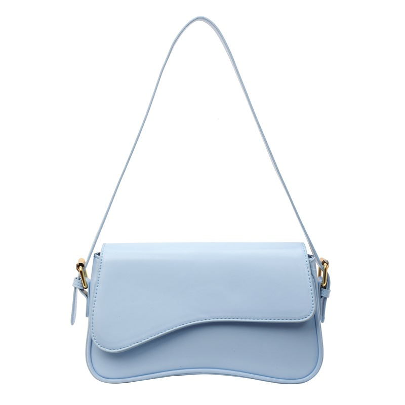 Umhängetasche für Damen ⎜ Schlichte Kunstledertasche mit Magnetverschluss und verstellbarem Riemen