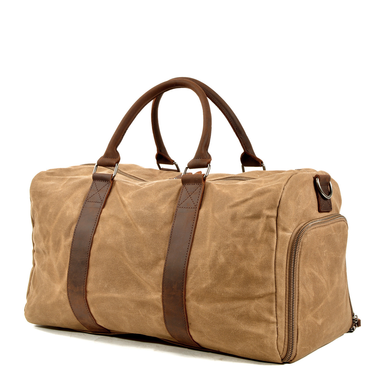 Canvas Reisetasche für Herren ⎜ Robuste Sporttasche mit großen Fächern und Tragegriffen