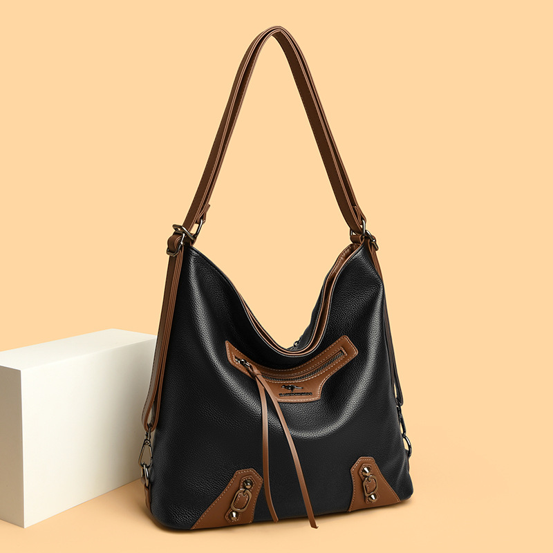 Umhängetasche für Damen ⎜ Große Schultertasche mit mehreren Fächern und viel Stauraum für Alltag und Reisen