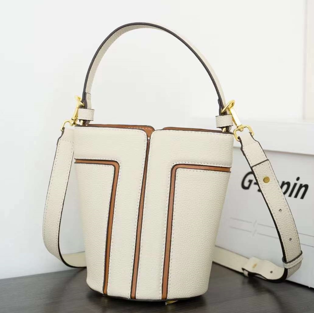 Damen Schultertasche ⎜ Stylische Bucket Bag mit großem Stauraum für Alltag und City-Look