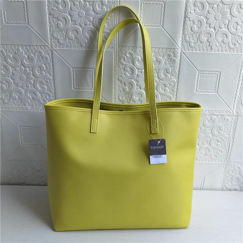 Shopper Tasche für Damen ⎜ Geräumige Schultertasche mit langen Henkeln und schlichtem Design für Alltag und Einkauf