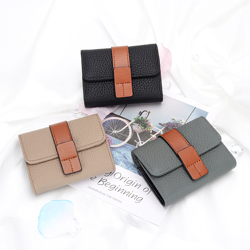 Damen Kartenetui aus Leder ⎜ Kompakte Geldbörse mit edlem Design und mehreren Kartenfächern