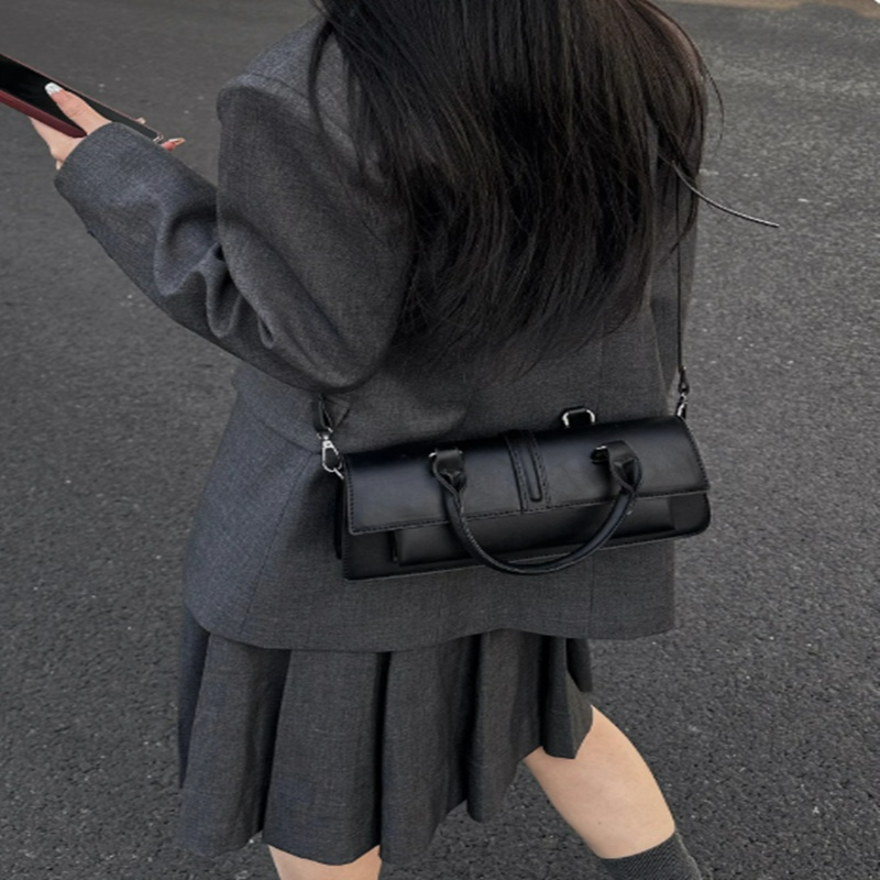 Damen Umhängetasche Mit Griff ⎜ Elegante Schultertasche In Zylinderform Für Alltag Und Business-Looks