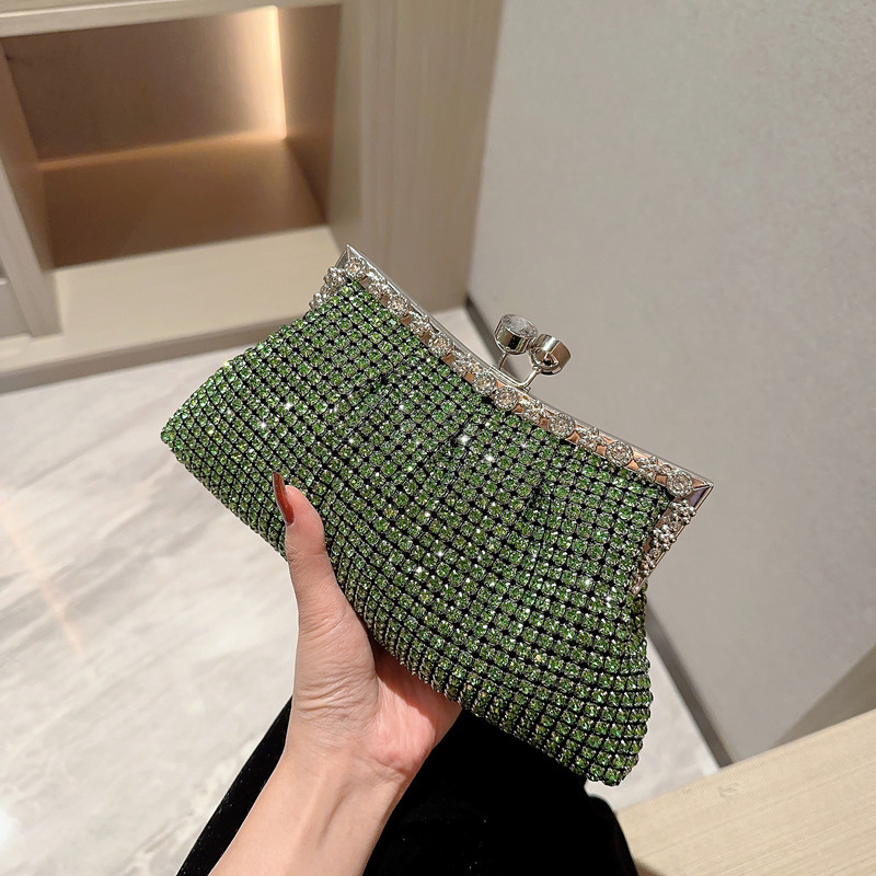 Abendtasche für Damen mit Strass ⎜ Glitzernde Clutch für Dinner, Party und festliche Anlässe