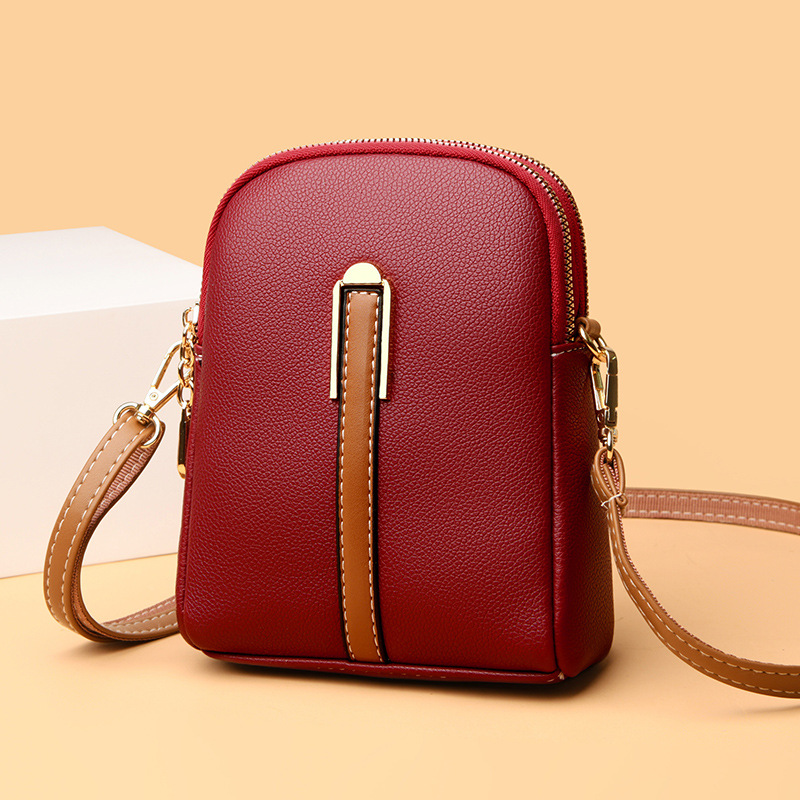Umhängetasche für Damen ⎜ Kompakte Crossbody-Tasche mit Reißverschluss und elegantem Design