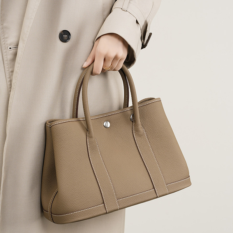 Shopper Tasche für Damen ⎜ Vielseitige Tragetasche aus Leder für Einkauf, Arbeit und Alltag