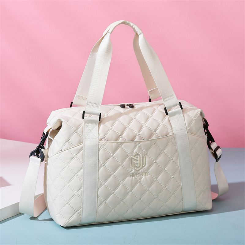 Damen Reisetasche Mit Steppmuster ⎜ Leichte Crossbody Bag Für Alltag Und Kurztrips