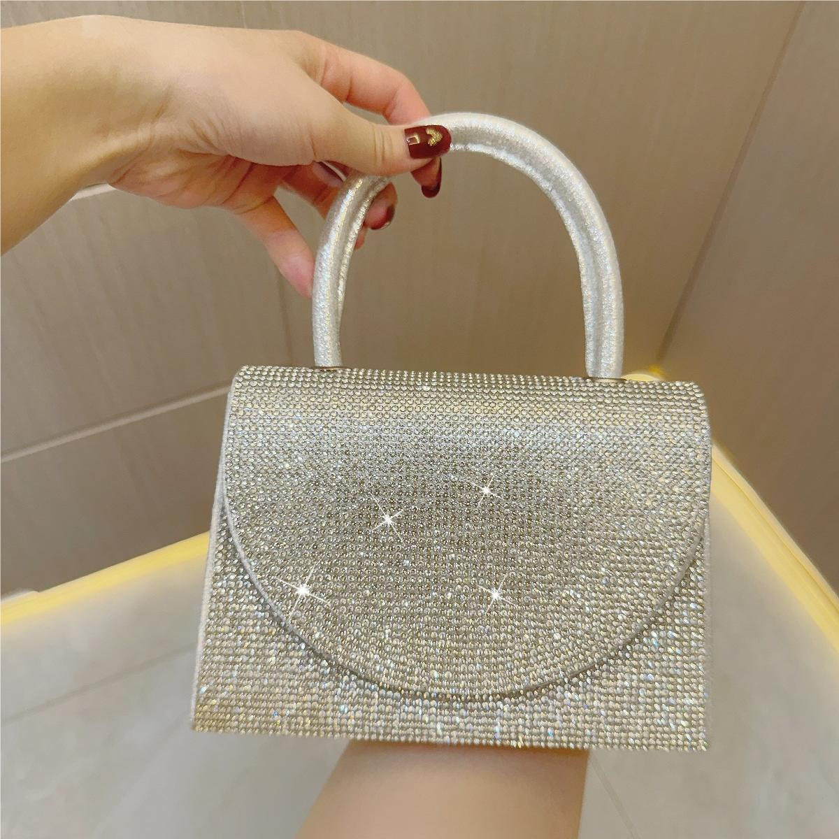 Abendtasche mit Strass ⎜ Glitzernde Handtasche für Party, Hochzeit oder festliche Anlässe