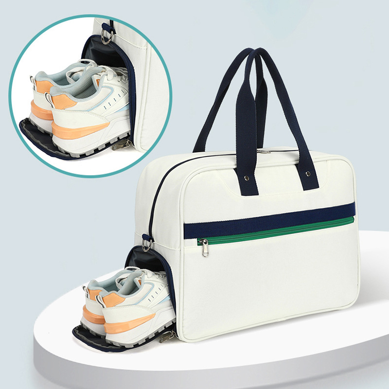 Sportliche Schultertasche für Badmintonspieler ⎜ Leichte Tragetasche mit Reißverschlussfach für Schläger und Zubehör