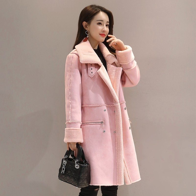 Aitana – Elegante Lange Plüschjacke Für Damen