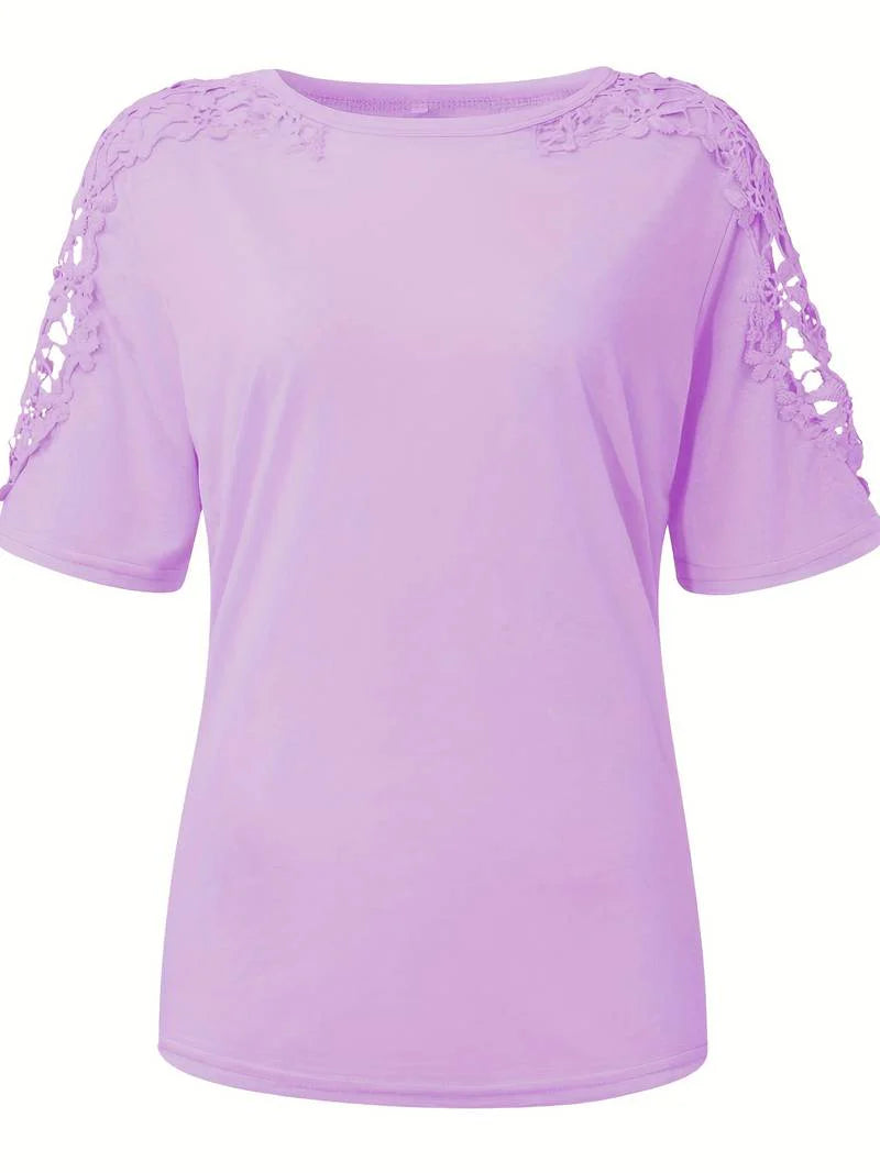 Lean - Lässiges Rundhals-kurzarmshirt