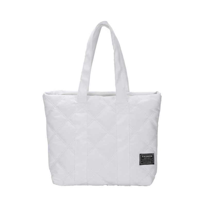 Shopper Tasche für Damen mit Steppdesign ⎜ Leichte Tragetasche mit großem Volumen für Arbeit, Uni und Alltag