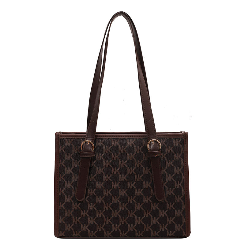 Damen Handtasche ⎜ Geräumige Schultertasche mit Print für Uni und Alltag