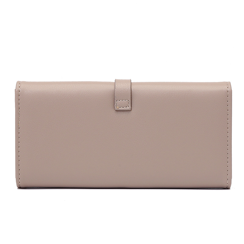 Clutch für Damen ⎜ Elegante Dreifach-Faltbörse mit Metallschnalle und großzügigem Stauraum für Karten und Bargeld