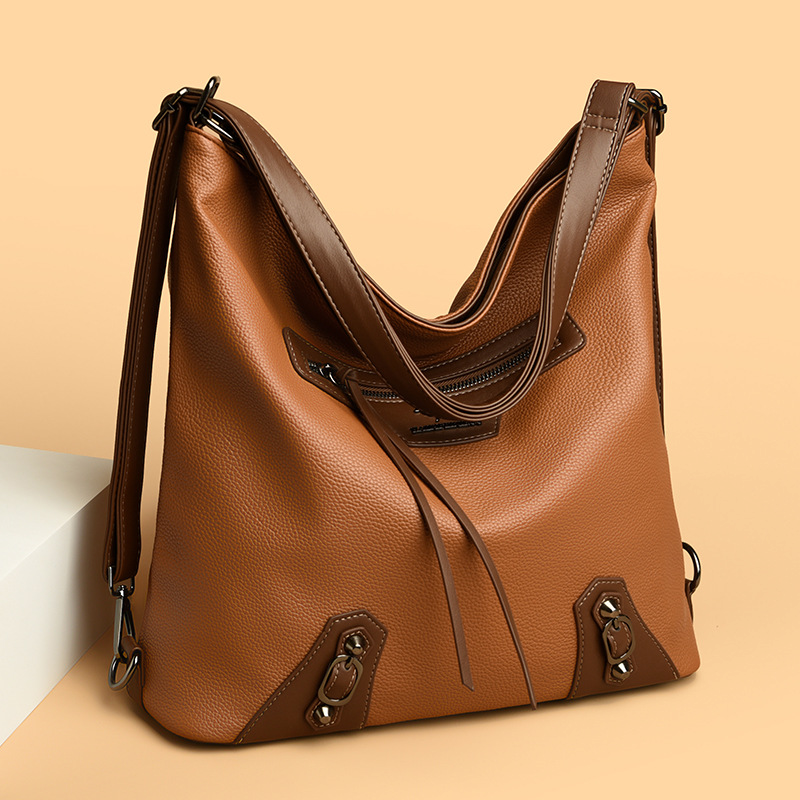 Umhängetasche für Damen ⎜ Große Schultertasche mit mehreren Fächern und viel Stauraum für Alltag und Reisen