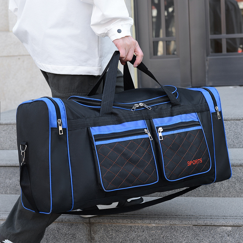 Sporttasche für Herren ⎜ Geräumige Reisetasche mit Reißverschlussfächern und Schultergurt für Fitness und Kurztrips