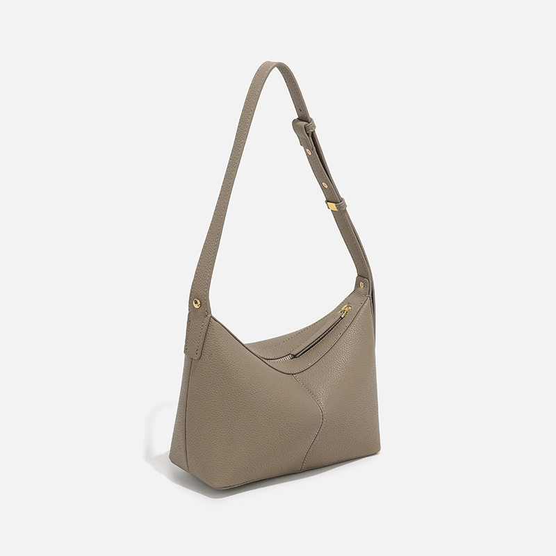 Schultertasche für Damen ⎜ Elegante Henkeltasche aus Kunstleder mit schlichtem Design für Alltag und Büro