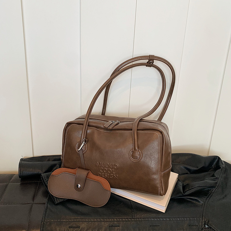 Shopper Tasche für Damen ⎜ Retro Schultertasche mit großem Stauraum für Alltag, Arbeit und Freizeit