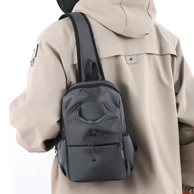 Crossbody Umhängetasche für Herren ⎜ Multifunktionale Brusttasche aus Oxford-Stoff mit wasserdichtem Design