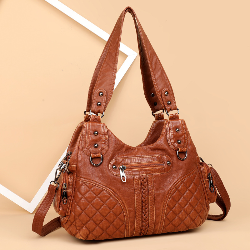 Damen Schultertasche ⎜ Doppeltes Fach mit Großem Fassungsvermögen und Stilvollem Design