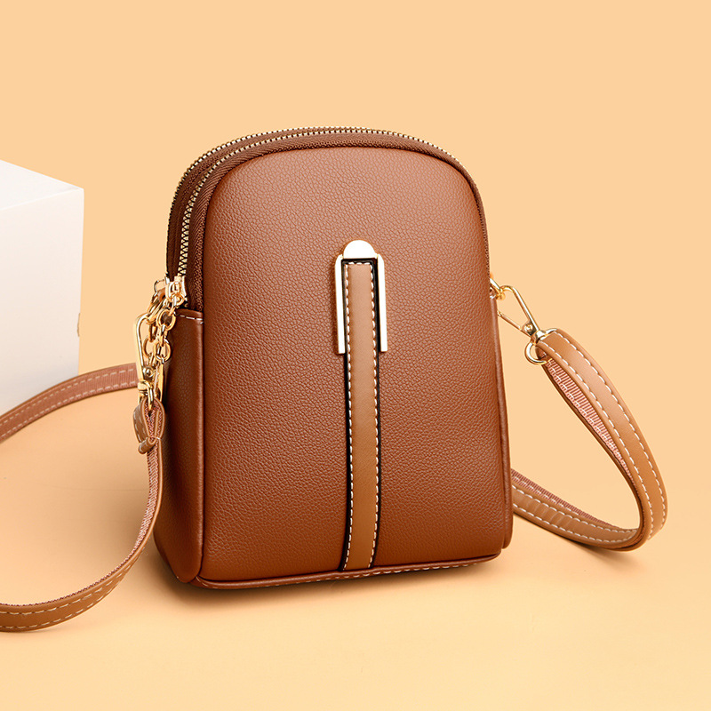 Umhängetasche für Damen ⎜ Kompakte Crossbody-Tasche mit Reißverschluss und elegantem Design