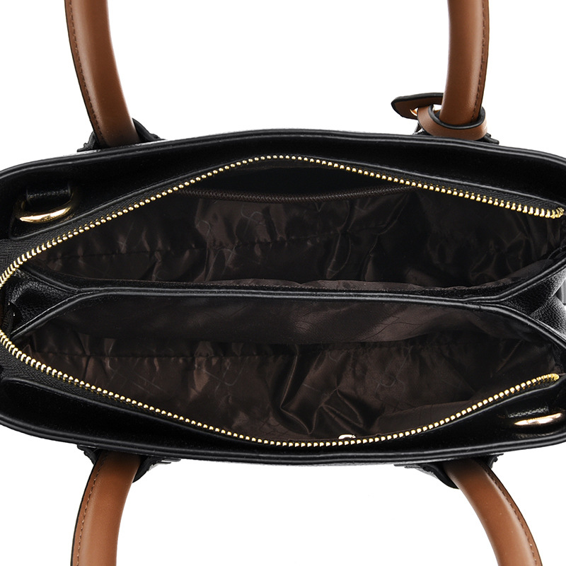 Damen Handtasche aus Kunstleder ⎜ Elegante Schultertasche mit großer Kapazität und stabilem Tragegriff für Alltag und Büro