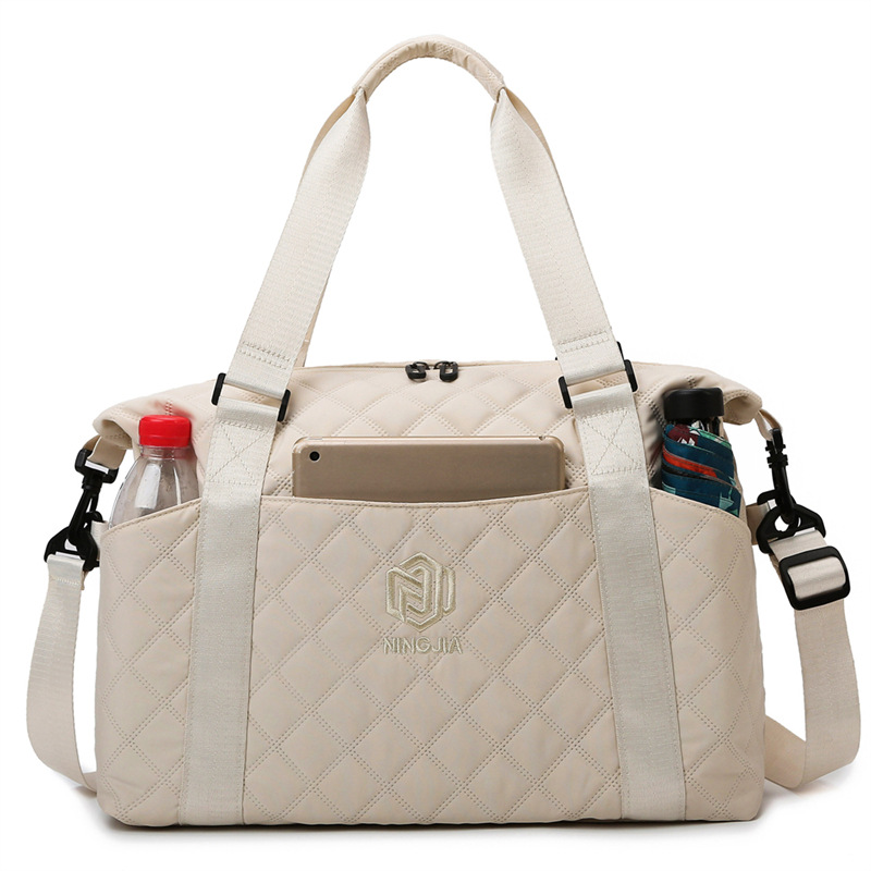 Damen Reisetasche Mit Steppmuster ⎜ Leichte Crossbody Bag Für Alltag Und Kurztrips