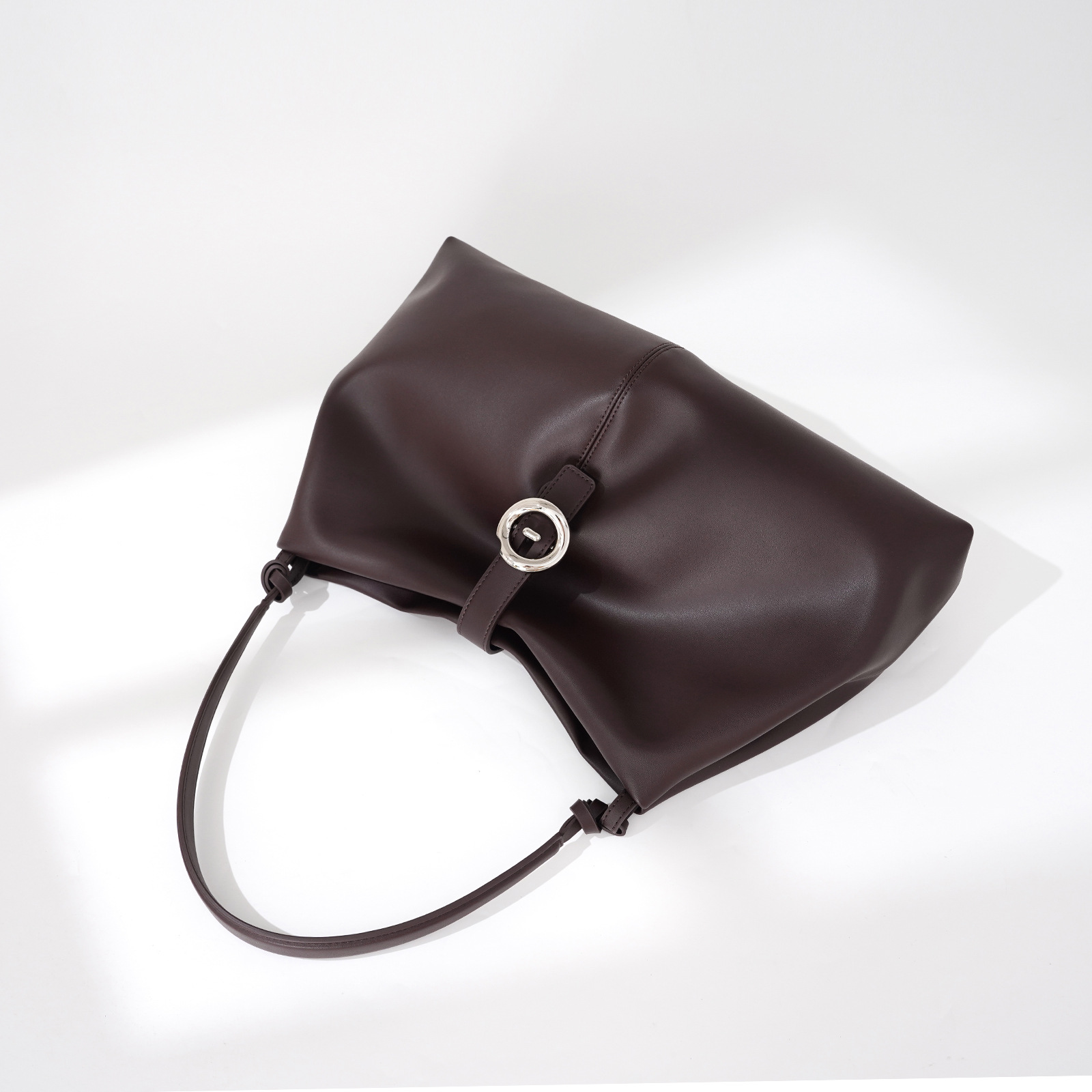 Damen Schultertasche mit Schnalle ⎜ Großes Fassungsvermögen und Elegantes Alltagsdesign