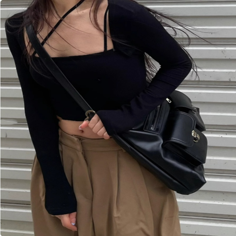Damen Schultertasche Mit Großem Stauraum ⎜ Vielseitige Tragetasche Mit Vordertaschen Für Alltag Und Freizeit