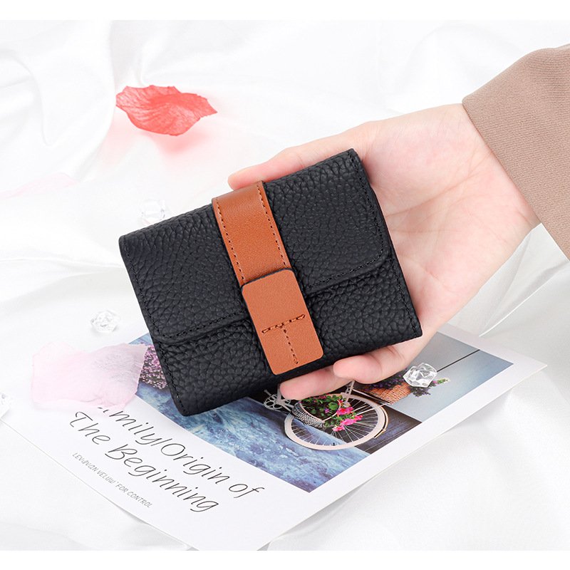 Damen Kartenetui aus Leder ⎜ Kompakte Geldbörse mit edlem Design und mehreren Kartenfächern