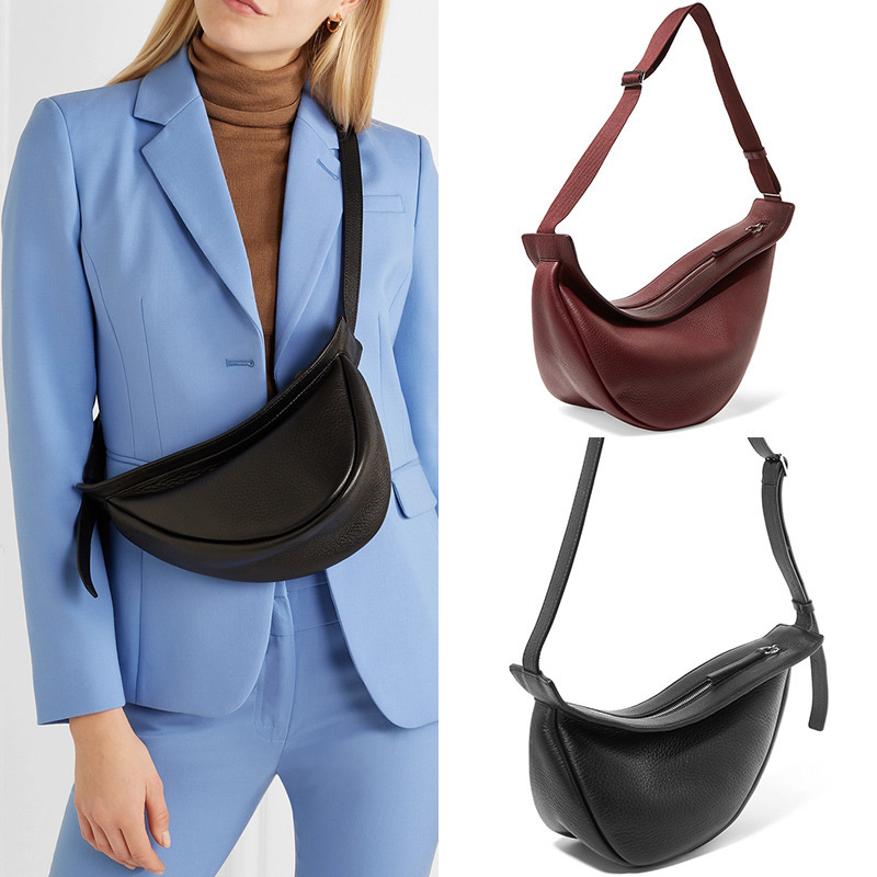 Umhängetasche für Damen ⎜ Weiche Brusttasche aus Lederoptik mit verstellbarem Gurt für Alltag und Reisen