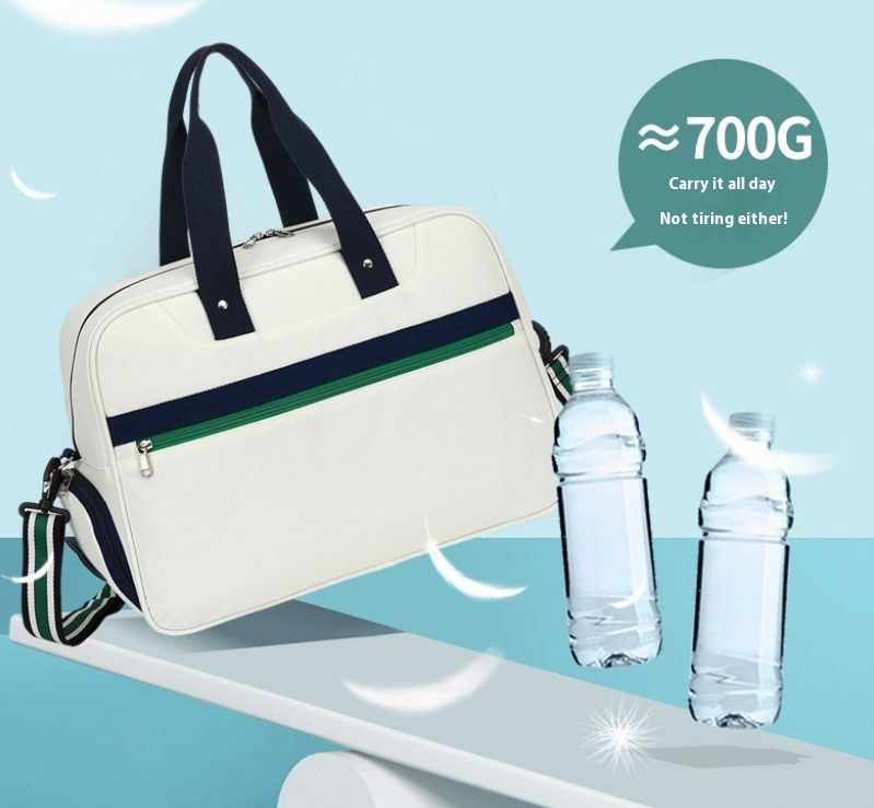 Sportliche Schultertasche für Badmintonspieler ⎜ Leichte Tragetasche mit Reißverschlussfach für Schläger und Zubehör