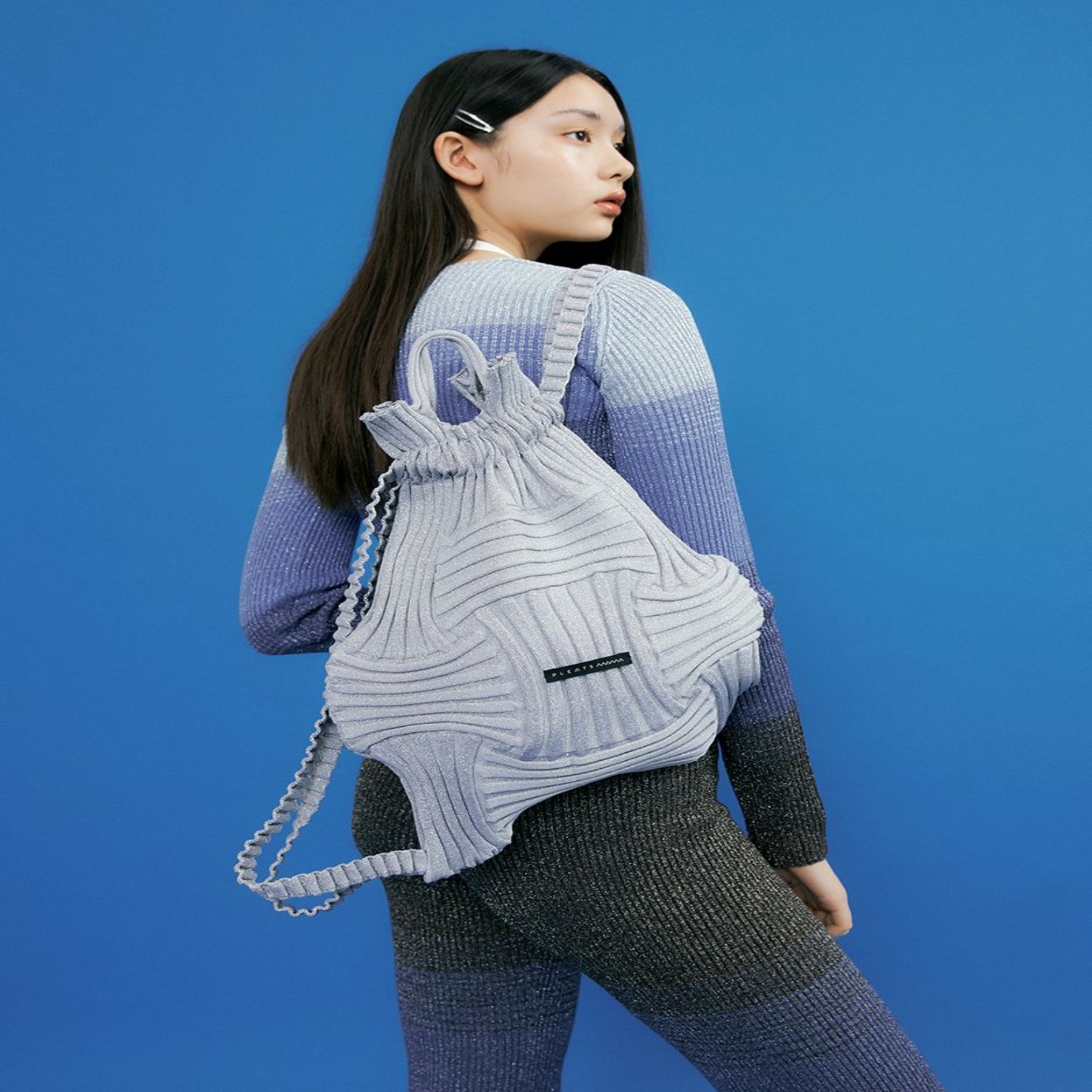 Strick-Handtasche für Damen ⎜ Individuelles Design mit gewebter Struktur für Freizeit und Alltag