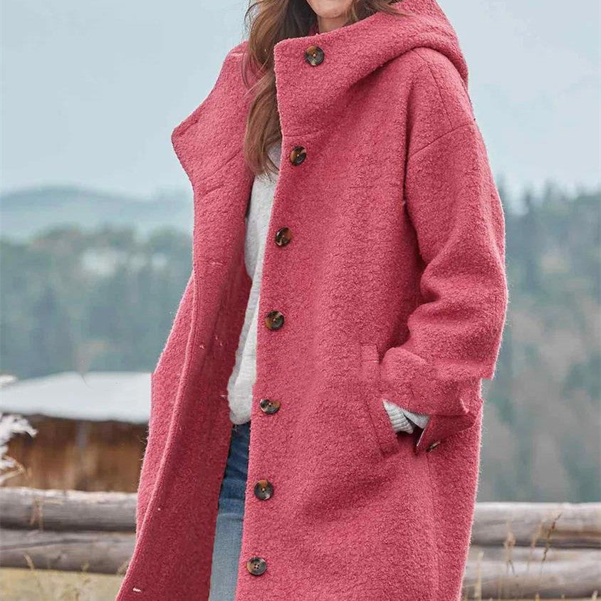 Ella - Eleganter Einfarbiger Mantel