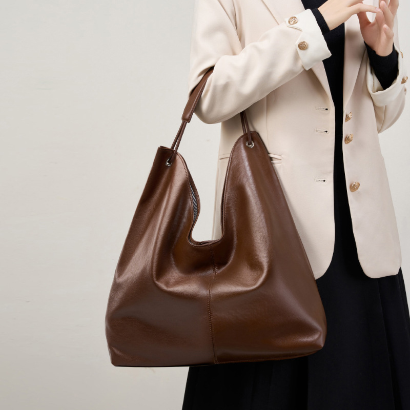 Shopper Tasche für Damen ⎜ Große Tragetasche aus Leder mit Struktur und viel Stauraum für den Alltag